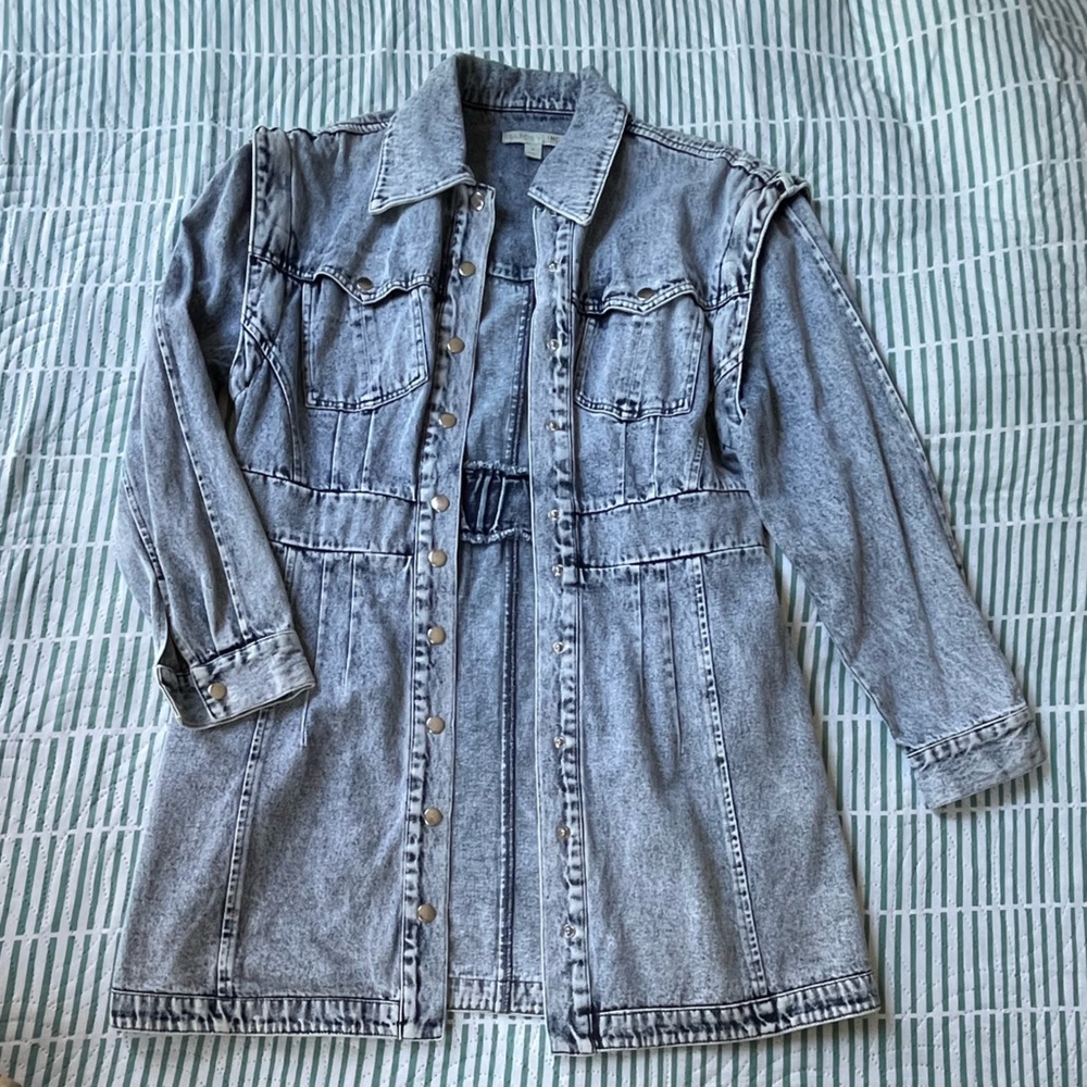 Washed denim jacket